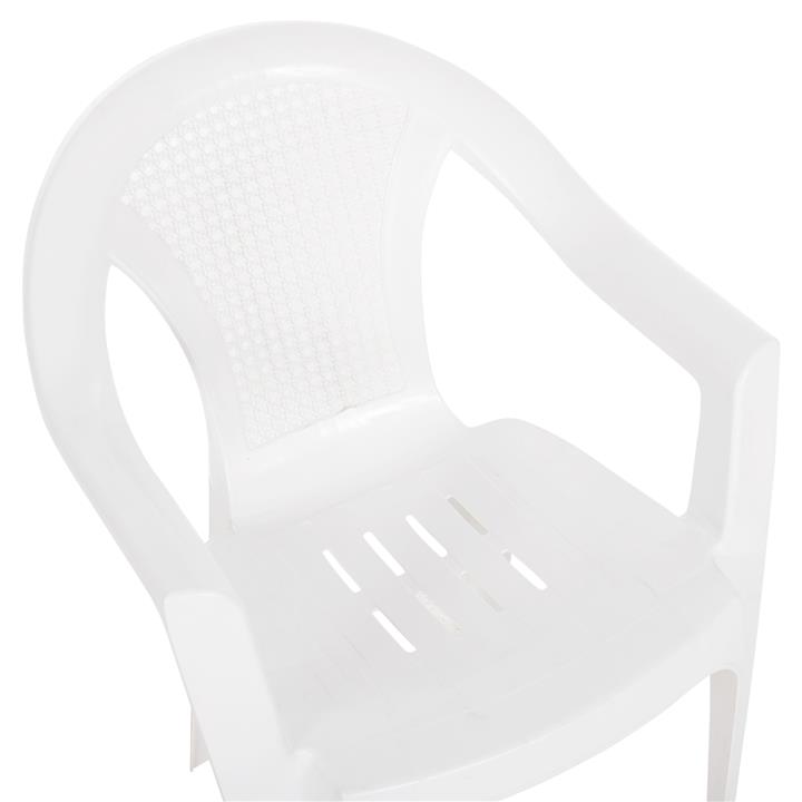 POLYPROPYLENE ARMCHAIR TUVANA HM6145.13 WHITE 57x59.5x77Hcm.