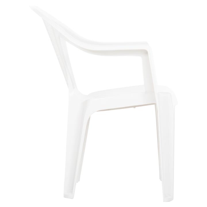 POLYPROPYLENE ARMCHAIR TUVANA HM6145.13 WHITE 57x59.5x77Hcm.