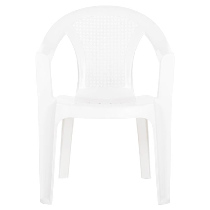 POLYPROPYLENE ARMCHAIR TUVANA HM6145.13 WHITE 57x59.5x77Hcm.