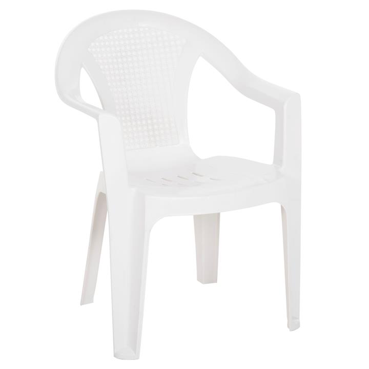 POLYPROPYLENE ARMCHAIR TUVANA HM6145.13 WHITE 57x59.5x77Hcm.