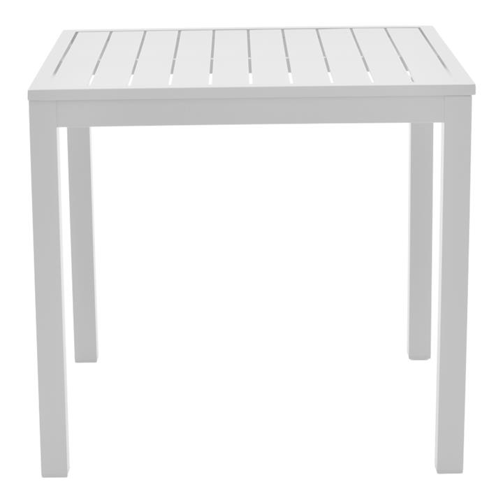 Dining table Kliton - Azelie set of 5 pakoworld aluminum in white shade 80x80x74cm