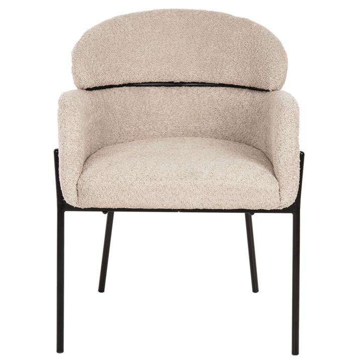 ΠΟΛΥΘΡΟΝΑ WOLF HM8583.02 ΕΚΡΟΥ ΥΦΑΣΜΑ ΜΠΟΥΚΛΕ ΜΕ ΜΕΤΑΛΛΙΚΑ ΠΟΔΙΑ 58x58x80Yεκ.