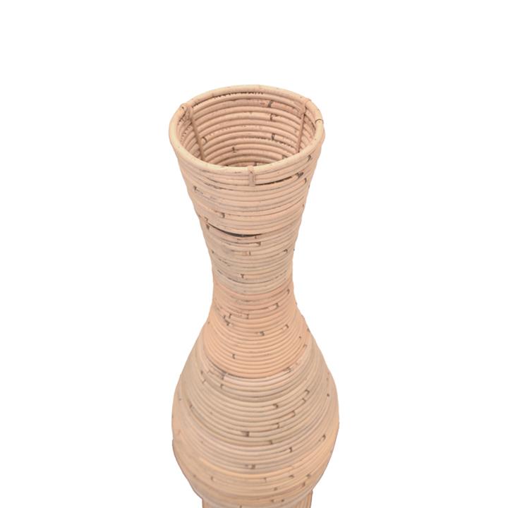 Decorative vase Uala Inart antique natura banana wood D25x70cm