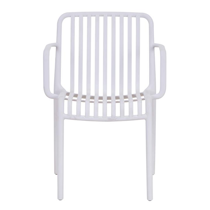 ARMCHAIR OUTDOOR CONVEE HM6105.01 POLYPROPYLENE IN WHITE 44,5x52,5x79H cm.