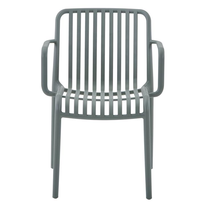 ARMCHAIR OUTDOOR CONVEE HM6105.07 POLYPROPYLENE IN DARK OLIVE 44,5x52,5x79H cm.