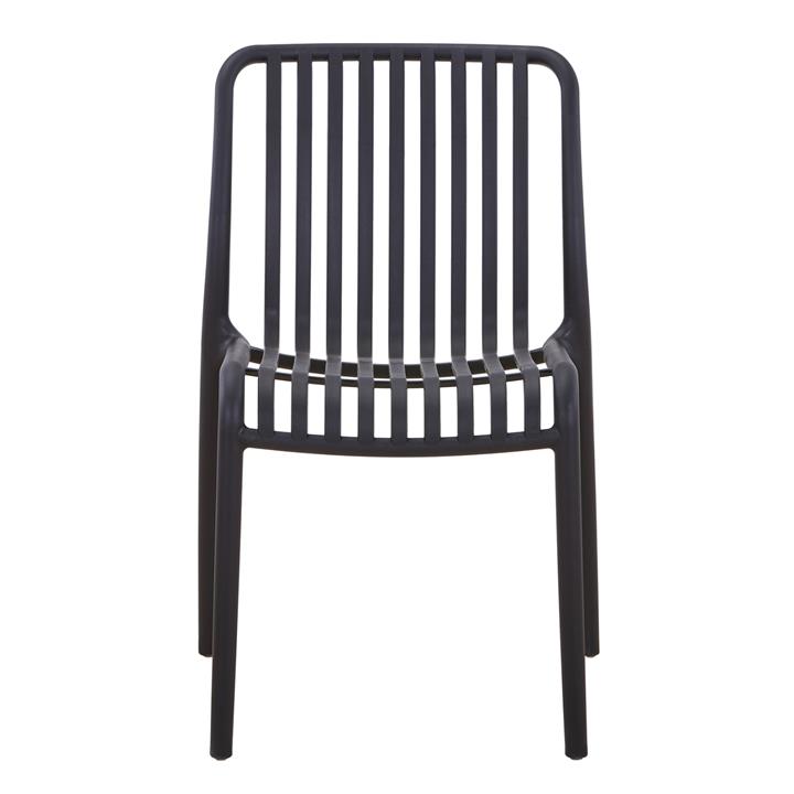 CHAIR OUTDOOR CONVEE HM6104.02 POLYPROPYLENE IN BLACK 52,5x44,5x79Hcm.