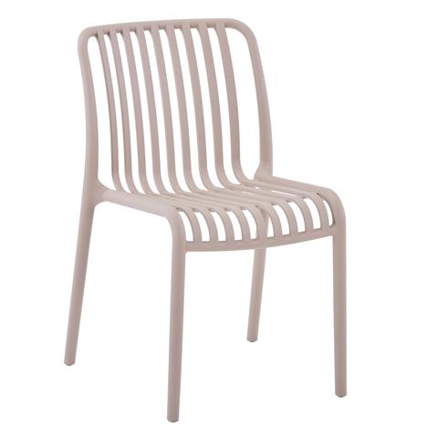 CHAIR OUTDOOR CONVEE HM6104.04 POLYPROPYLENE IN CAPPUCCINO 52,5x44,5x79Hcm.