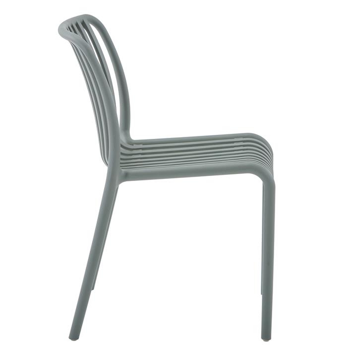 CHAIR OUTDOOR CONVEE HM6104.07 POLYPROPYLENE IN DARK OLIVE 52,5x44,5x79Hcm.