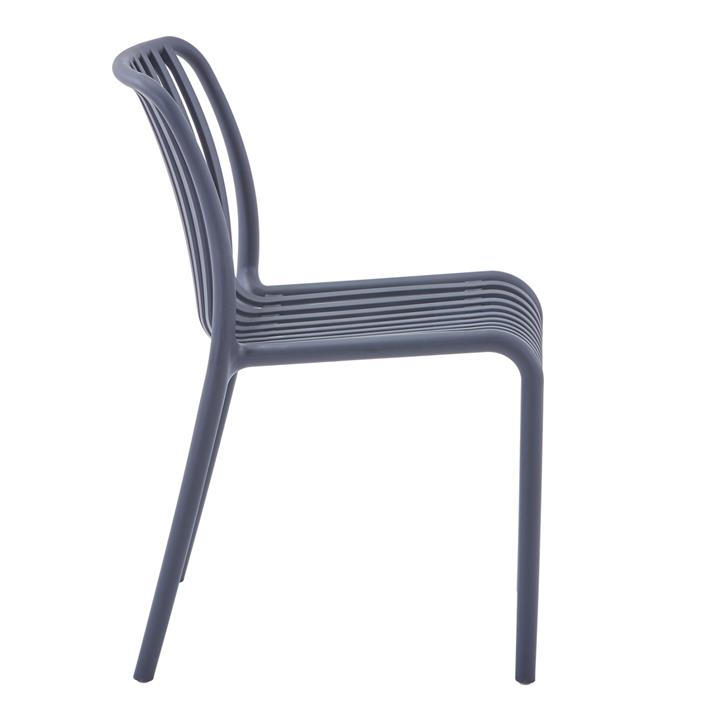 CHAIR OUTDOOR CONVEE HM6104.03 POLYPROPYLENE IN GREY 52,5x44,5x79Hcm.