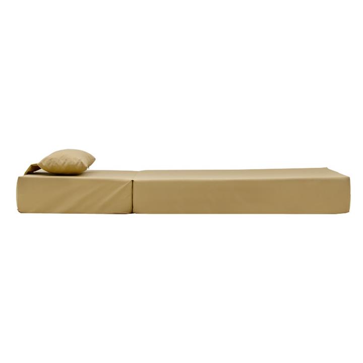 Specta sunbed cushion pakoworld beige fabric 60x190x20cm