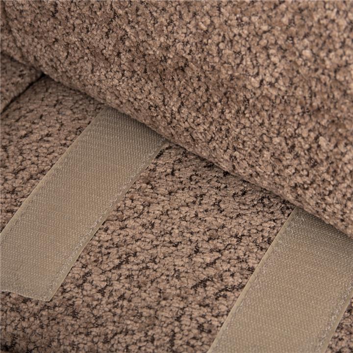 POLYMORPHIC SOFA SHIFTER HM6073.01 TEXTURED FABRIC IN LIGHT BROWN COLOR 290x196x76Hcm.