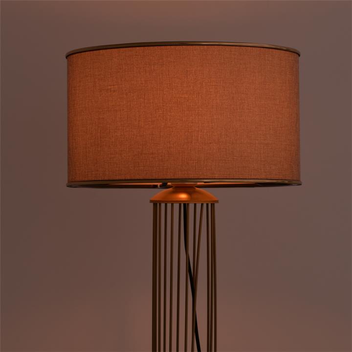 Floor lamp Firdo pakoworld E27 golden-beige D38x155cm