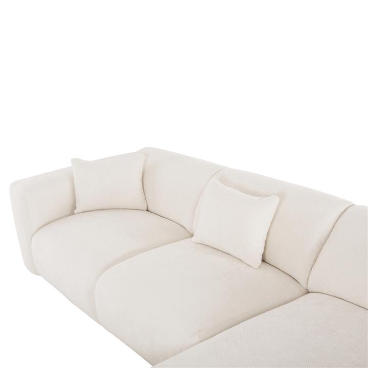 ΚΑΝΑΠΕΣ ΓΩΝΙΑ BRICKEN HM3275.02R ΕΚΡΟΥ ΥΦΑΣΜΑ 110-282x98-160x72Υεκ.