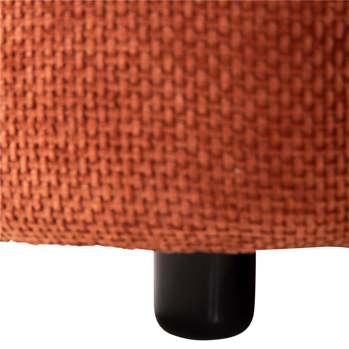 CORNER SOFA (LEFT) BRICKEN HM3275.03L BRICK RED FABRIC 110-282x98-160x72Hcm.