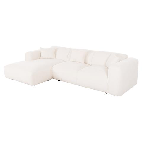 CORNER SOFA (LEFT) BRICKEN HM3275.02L ECRU FABRIC 110-282x98-160x72Hcm.
