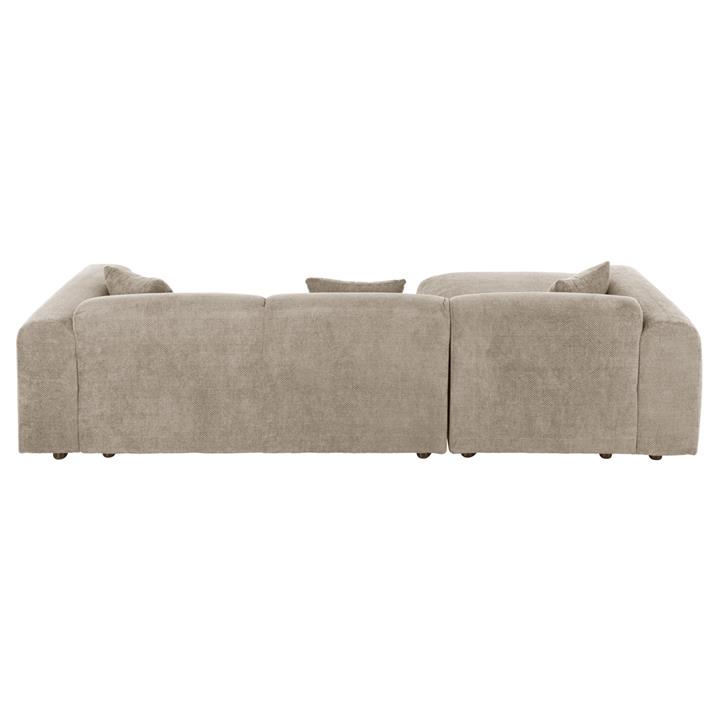 ΚΑΝΑΠΕΣ ΓΩΝΙΑ (ΑΡΙΣΤΕΡΗ) BRICKEN HM3275.01L ΜΠΕΖ ΥΦΑΣΜΑ 110-282x98-160x72Υεκ.