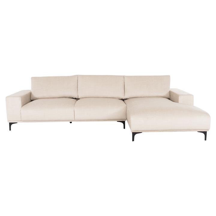 CORNER SOFA (RIGHT) NOA HM3278.01R ECRU FABRIC 288x90-157x67-80Hcm.