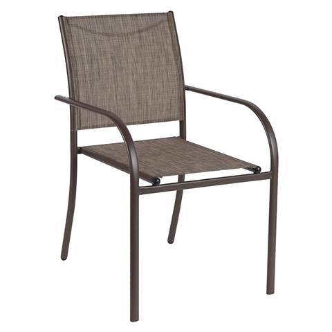 OUTDOOR ARMCHAIR REDAN HM5976.05 BROWN METAL-BROWN TEXTILENE 55x57x90Hcm.