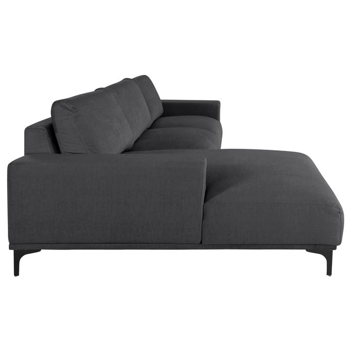 CORNER SOFA (LEFT) NOA HM3278.02L ANTHRACITE FABRIC 288x90-157x67-80Hcm.