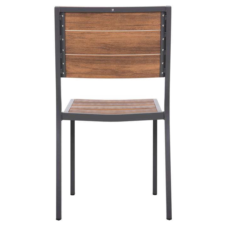 ALUMINUM CHAIR SAGA HM6063.02 DARK GREY WITH POLYWOOD 46x52x86Hcm.