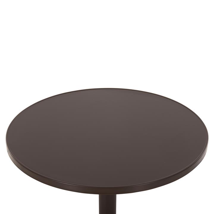 OUTDOOR ROUND TABLE GOSS HM5974.02 ALUMINUM IN BROWN Φ60x70Hcm.
