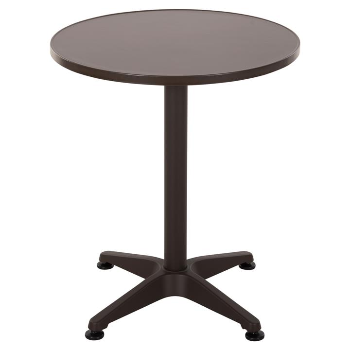 OUTDOOR ROUND TABLE GOSS HM5974.02 ALUMINUM IN BROWN Φ60x70Hcm.