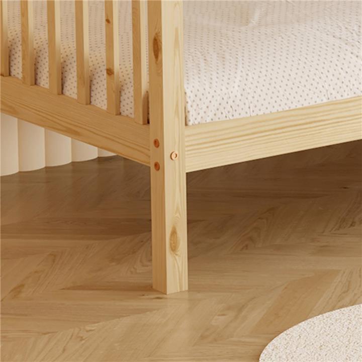 BUNK BED FOR CHILDREN LANTAI HM682.01 PINE WOOD IN NATURAL-MATTRESSES 190x90cm