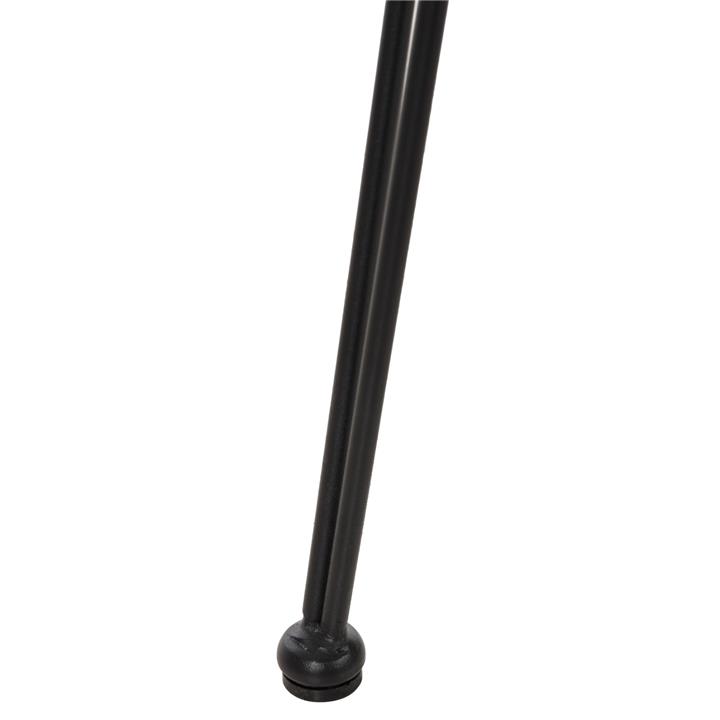 BAR STOOL MED.HEIGHT ALLEGRA HM5643.11 METAL&CUSHION BLACK-WICKER BEIGE 50x55x103Hcm.