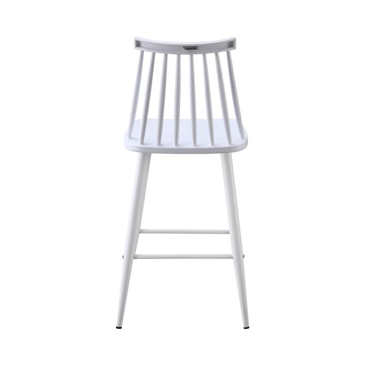 BAR STOOL MEDIUM HEIGHT VANESSA HM9300.11 POLYPROPYLENE & METAL-WHITE 43x45x97Hcm.
