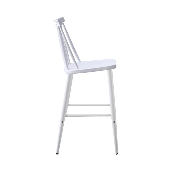 BAR STOOL MEDIUM HEIGHT VANESSA HM9300.11 POLYPROPYLENE & METAL-WHITE 43x45x97Hcm.