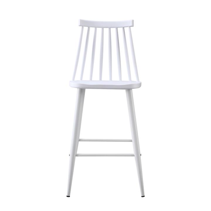 BAR STOOL MEDIUM HEIGHT VANESSA HM9300.11 POLYPROPYLENE & METAL-WHITE 43x45x97Hcm.