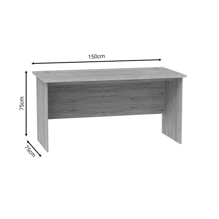 Work desk professional Anze pakoworld natural melamine 150x75x75cm