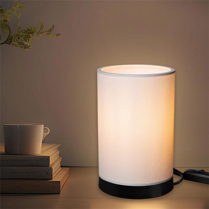 Table lamp Fana pakoworld pvc in cream shade D14x21cm