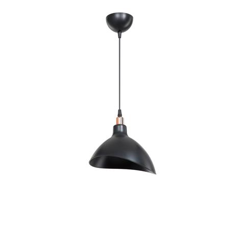 Single light Oufoa pakoworld pp ceiling lamp in black shade D22x53cm