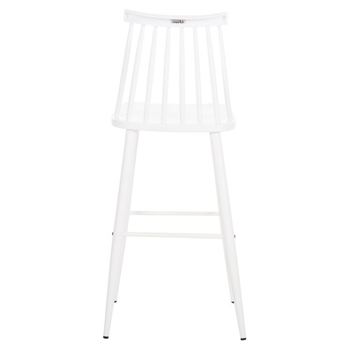BAR STOOL HIGH SEAT VANESSA HM8459.11 WHITE PP & WHITE METAL LEGS 47x48,5x107Hcm.