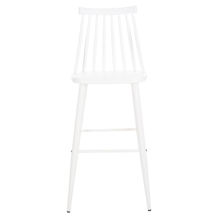 BAR STOOL HIGH SEAT VANESSA HM8459.11 WHITE PP & WHITE METAL LEGS 47x48,5x107Hcm.
