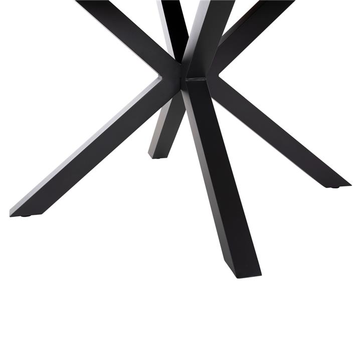 OUTDOOR ROUND TABLE MORIL HM6041.01 ALUMINUM IN ANTHRACITE-POLYWOOD IN NATURAL WOOD Φ120cm.