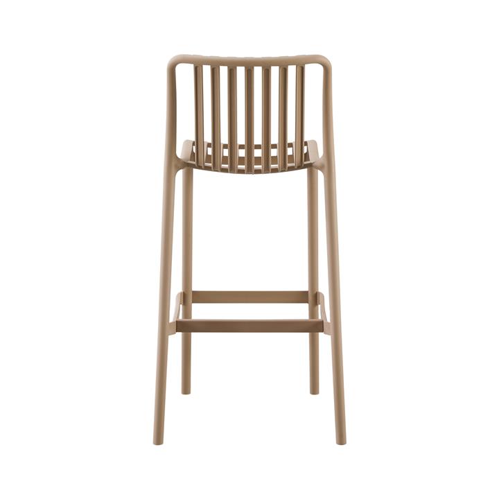 BAR STOOL POLYPROPYLENE CONVEE HM6098.04 CAPPUCCINO 38,5x49,5x102Hcm.