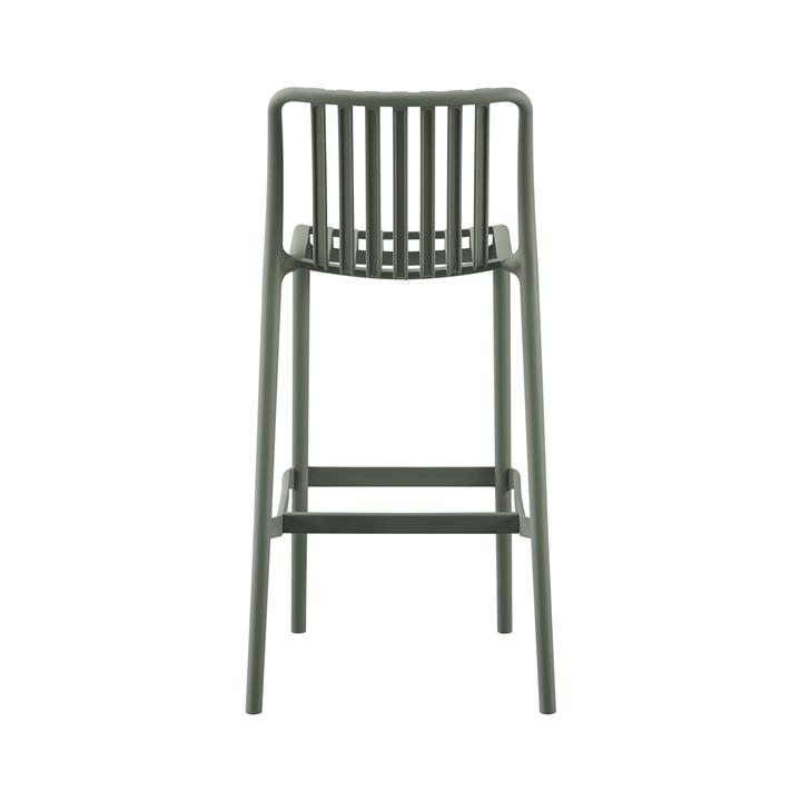 BAR STOOL POLYPROPYLENE CONVEE HM6098.07 DARK OLIVE 38,5x49,5x102Hcm.