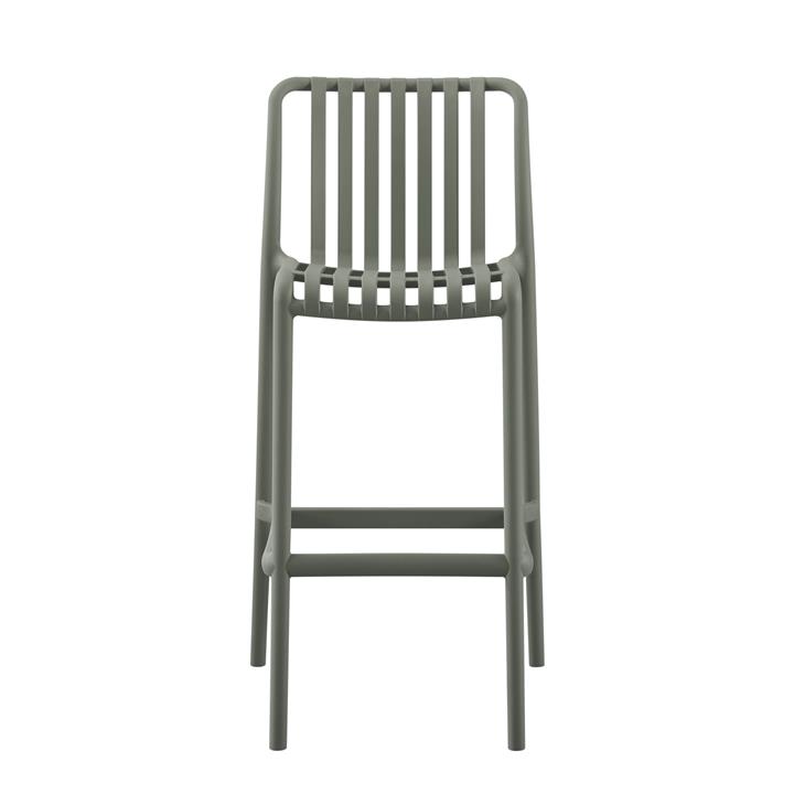 BAR STOOL POLYPROPYLENE CONVEE HM6098.07 DARK OLIVE 38,5x49,5x102Hcm.