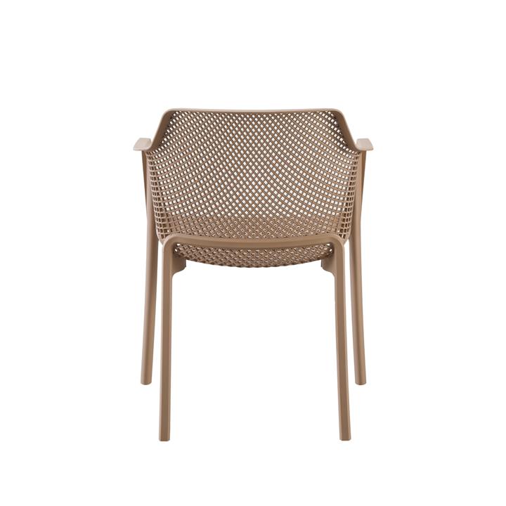 ARMCHAIR POLYPROPYLENE JOHN HM6103.04 CAPPUCCINO 59x46x79Hcm.