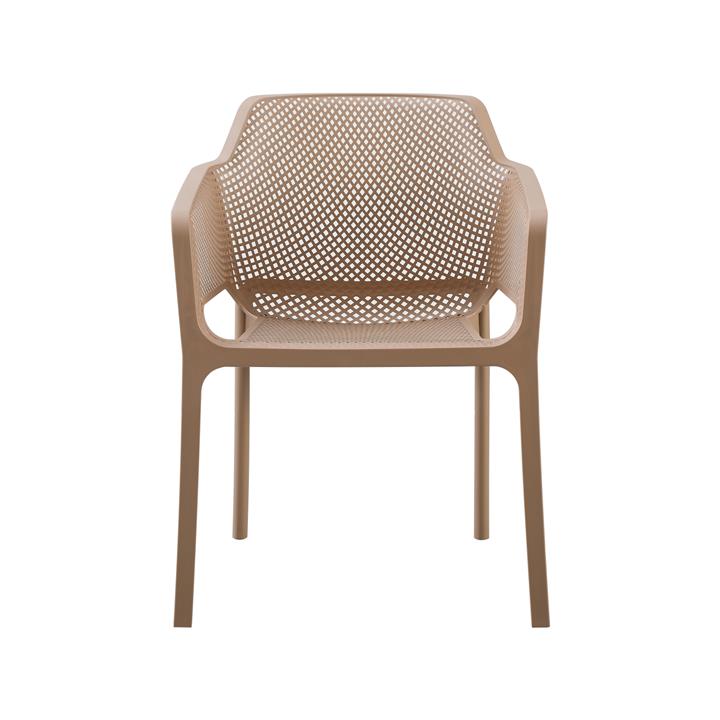 ARMCHAIR POLYPROPYLENE JOHN HM6103.04 CAPPUCCINO 59x46x79Hcm.