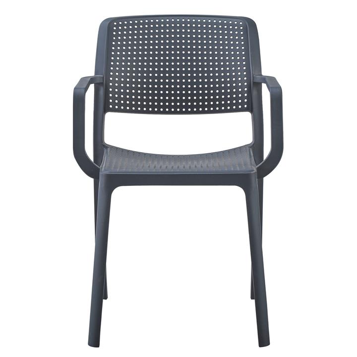 ARMCHAIR OUTDOOR COMFEE HM6102.03 POLYPROPYLENE IN GREY 54x57x83Hcm.
