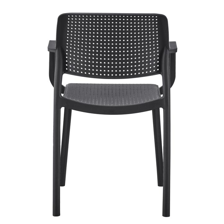 ARMCHAIR OUTDOOR COMFEE HM6102.02 POLYPROPYLENE IN BLACK 54x57x83Hcm.