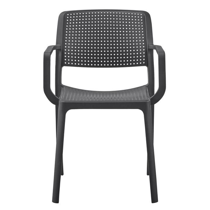 ARMCHAIR OUTDOOR COMFEE HM6102.02 POLYPROPYLENE IN BLACK 54x57x83Hcm.