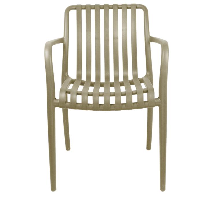 Armchair Karmen pakoworld pp in cappuccino shade 58.5x54x80cm