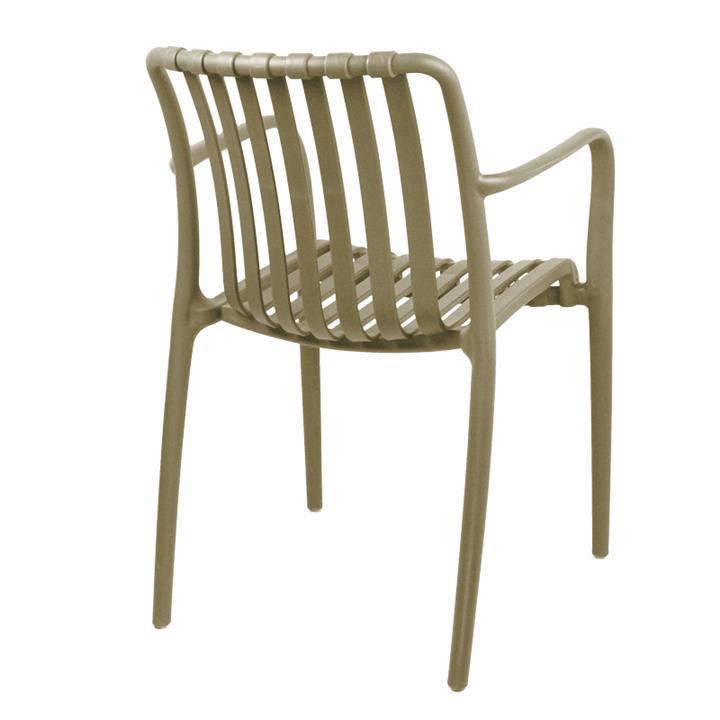 Armchair Karmen pakoworld pp in cappuccino shade 58.5x54x80cm