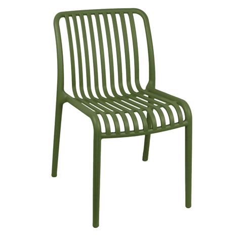 Zoi pakoworld pp chair in dark green shade 42x58x79cm