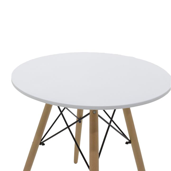 Ezra-Julita pakoworld dining table set of 3 pp-mdf in grey-white-natural color D60x73cm