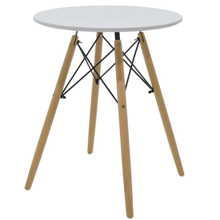 Ezra-Julita pakoworld dining table set of 3 pp-mdf in grey-white-natural color D60x73cm